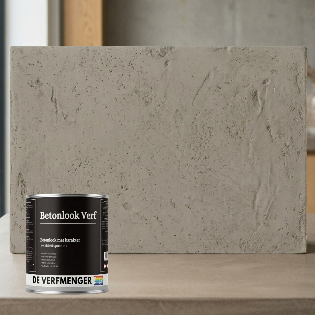 Betonlook Verf Beige-Grijs No. 02 - Kleurstaal