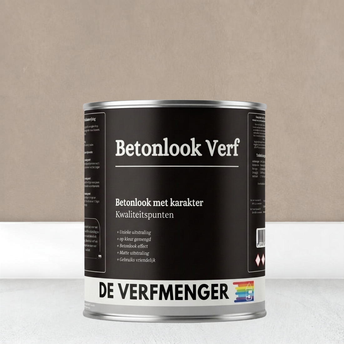 Betonlook Verf Taupé No. 100 - 12 m² + Primer