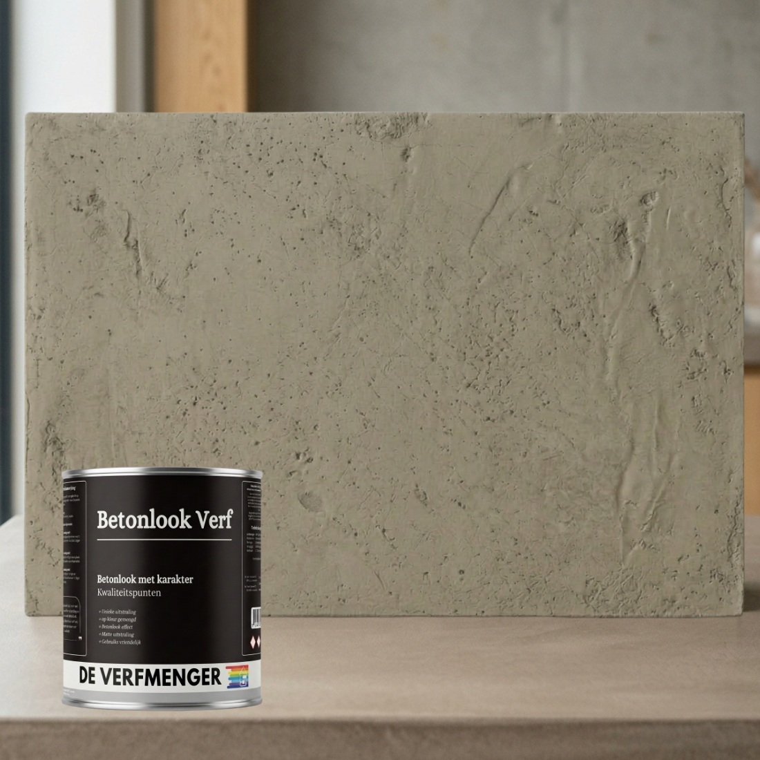 Betonlook Verf Dessert Clay No. 105 - Kleurstaal