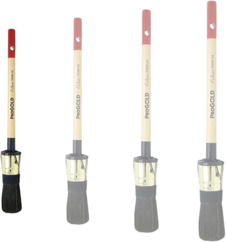 Anza Titanium Aqua Round Brush