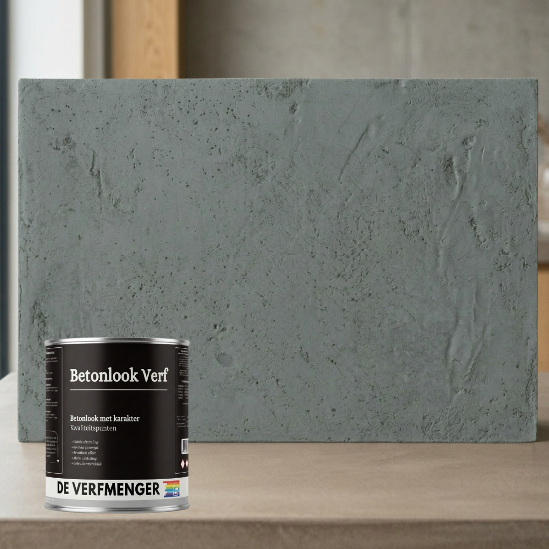 Betonlook Verf Grijs No. 200 - Kleurstaal