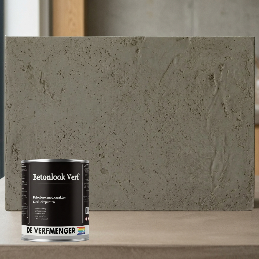 Betonlook Verf Cool Gray No. 210 - Kleurstaal
