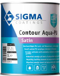 Sigma Contour Aqua Satin