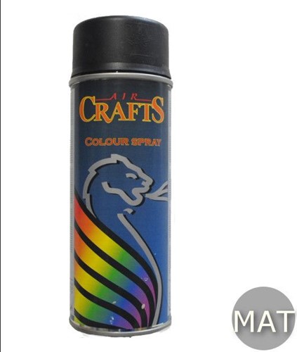 Crafts Spray RAL 9005 Deep Black | Gitzwart | Mat