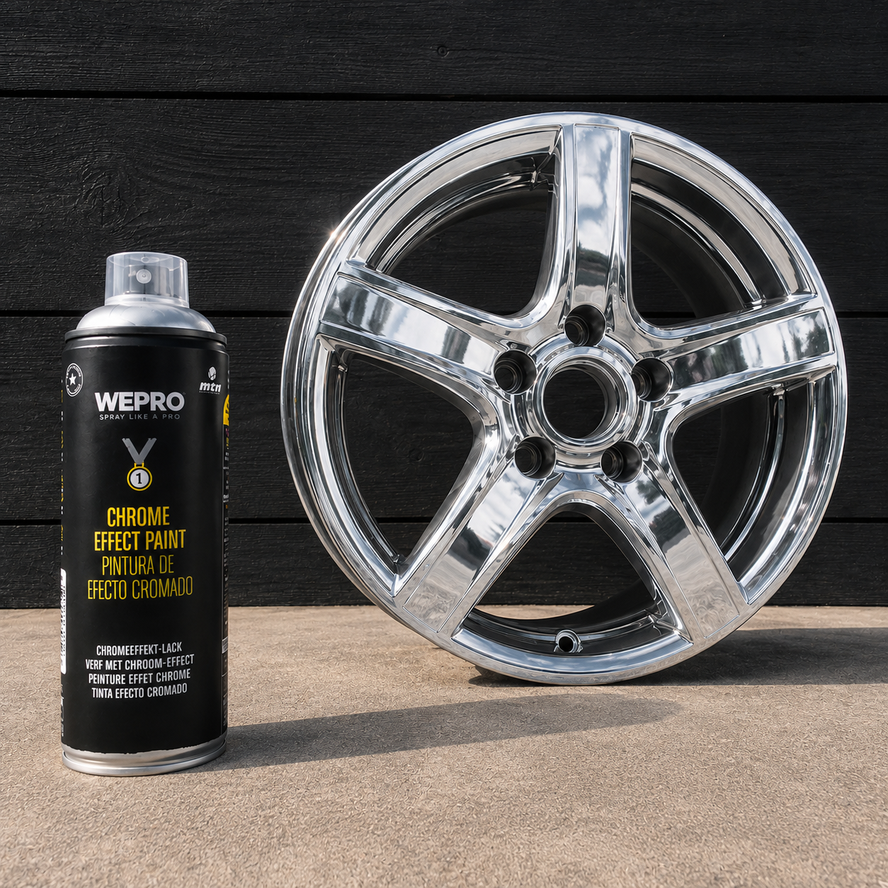 WEPRO CHROME Zilver 400ML