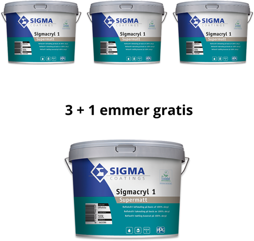 Sigmacryl 1 Supermat 40 liter