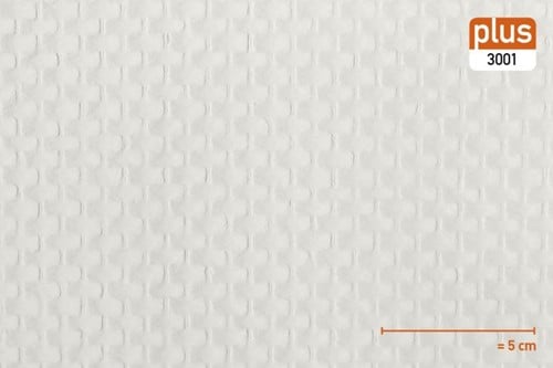 Glasvezelbehang plus 50 m2 Grove ruit # 3001 (140 gram)