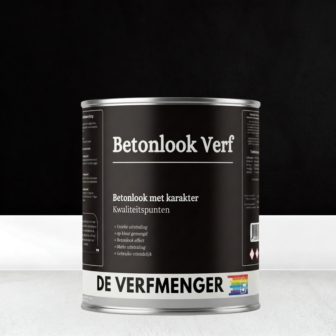 Betonlook Verf Diep Zwart No. 305 - 12 m²