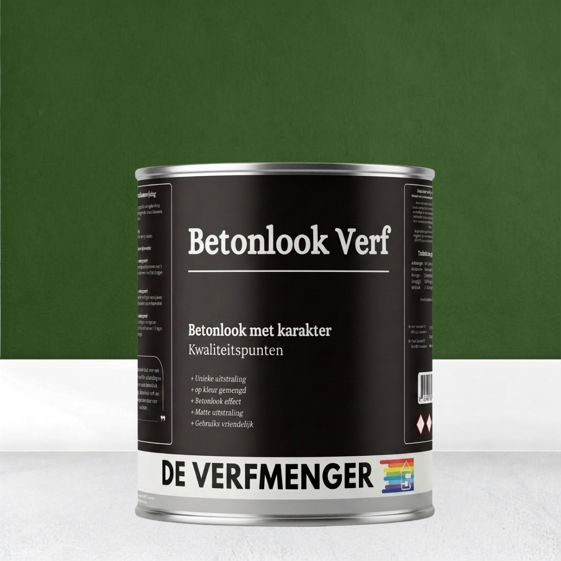 Betonlook Verf Puur Groen No. 605 - 12 m²