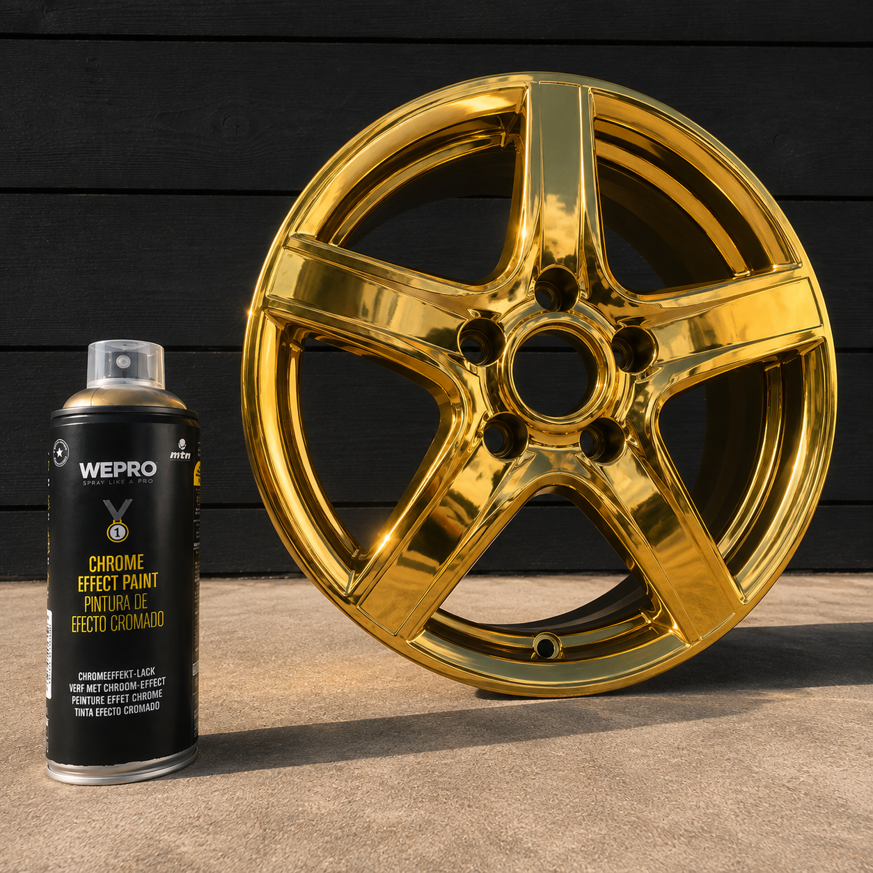WEPRO CHROME Goud 400ML