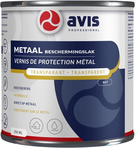 Avis Metaal Beschermingslak Aqua Mat 