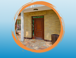 Transparent paint for your exterior door