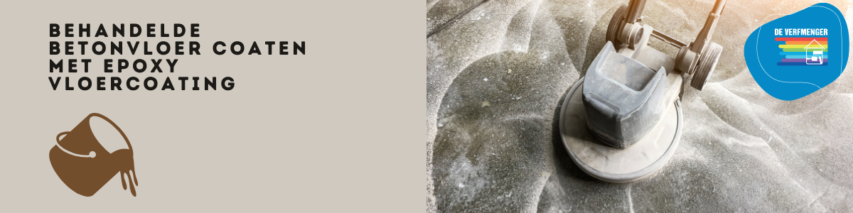 Behandelde betonvloer coaten  met epoxy vloercoating
