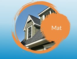 Matte opaque paint for your dormer window