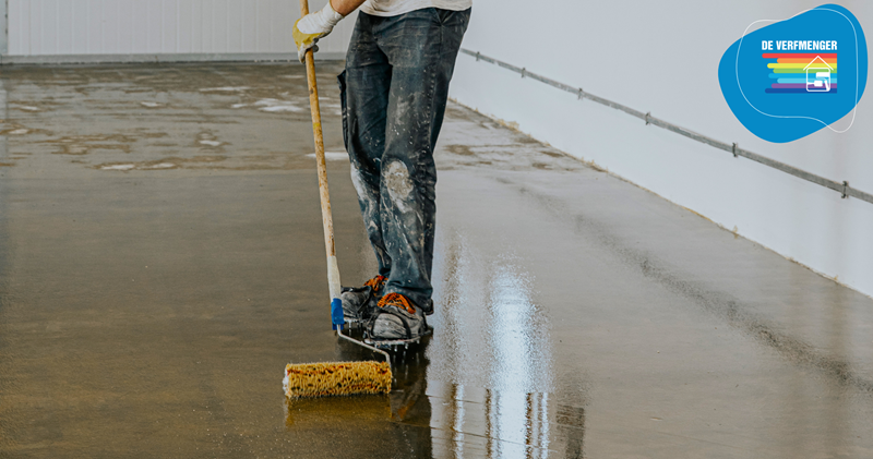 Egalinevloer verven coaten met epoxy vloercoating