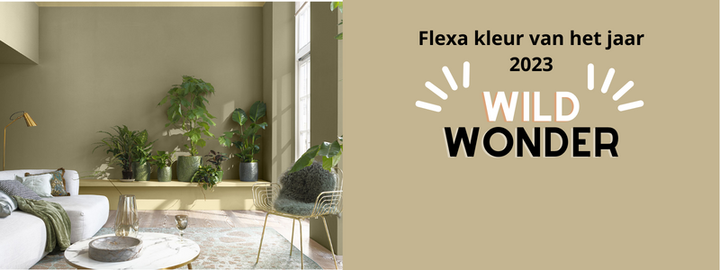 Kleur van het jaar 2023 van Flexa Wild Wonder