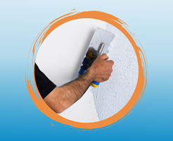 Painting plastered walls