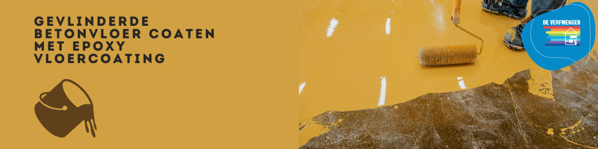 Gevlinderde betonvloer coaten met epoxy vloercoating