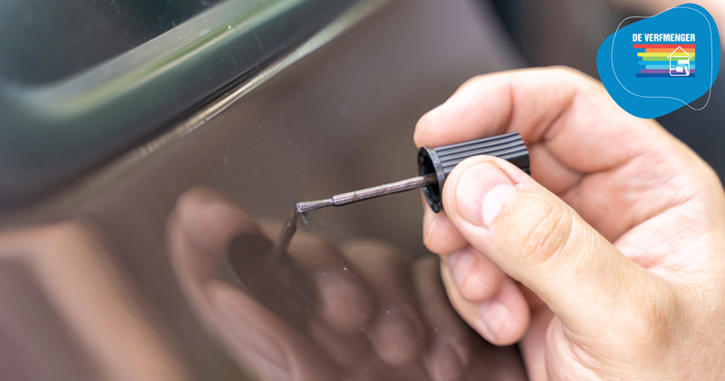 Lakstift auto op kleur mengen