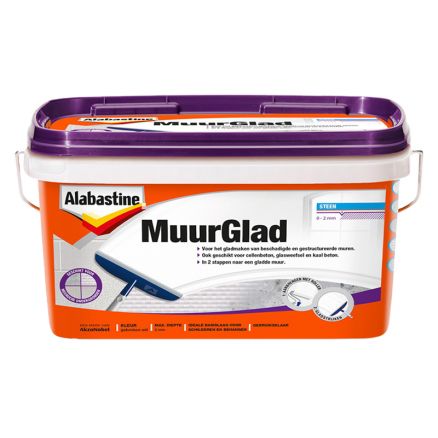 Alabastine Muurglad Str.Muren&Glasvzel10L