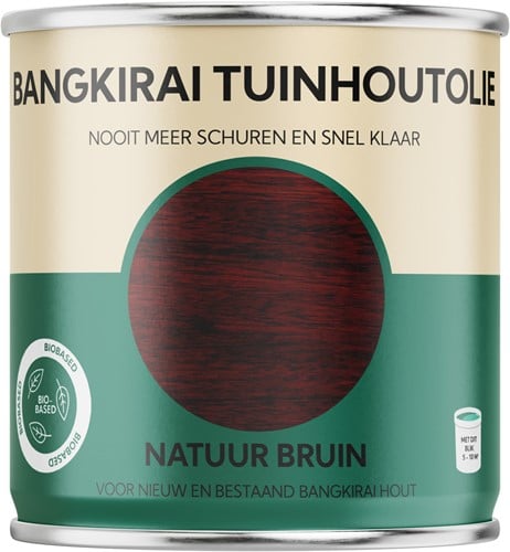 Bangkirai Tuinhoutolie 0.75 liter Natuur Bruin