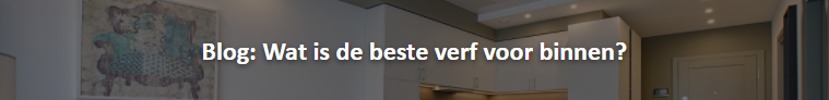 Voorpag - Blog - Beste verf binnen