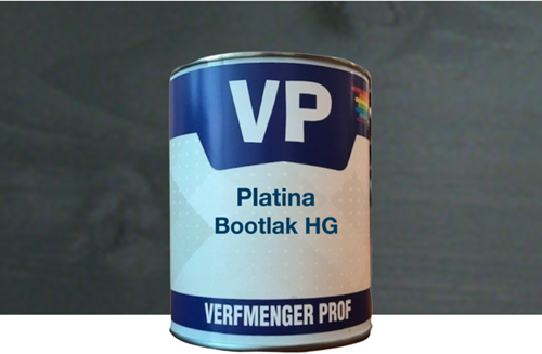 VP Platina Bootlak - Hoogglans - 1 liter - Antraciet Wash