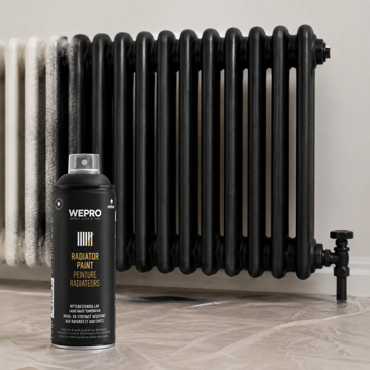 WEPRO RADIATOR PAINT WHITE 400ML