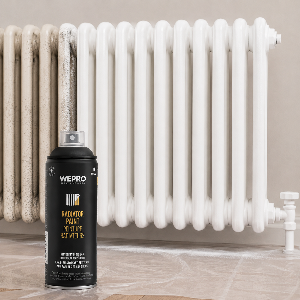 WEPRO RADIATOR PAINT WHITE 400ML ZG
