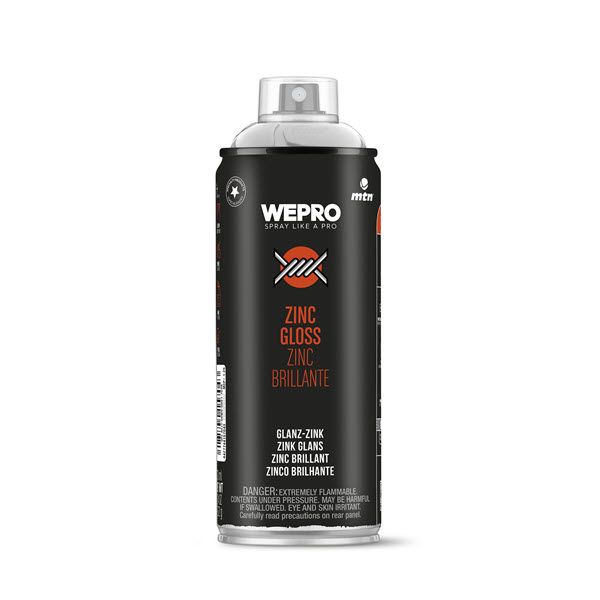 WEPRO GLOSSY ZINC / GALVANIZED SILVER 400ML