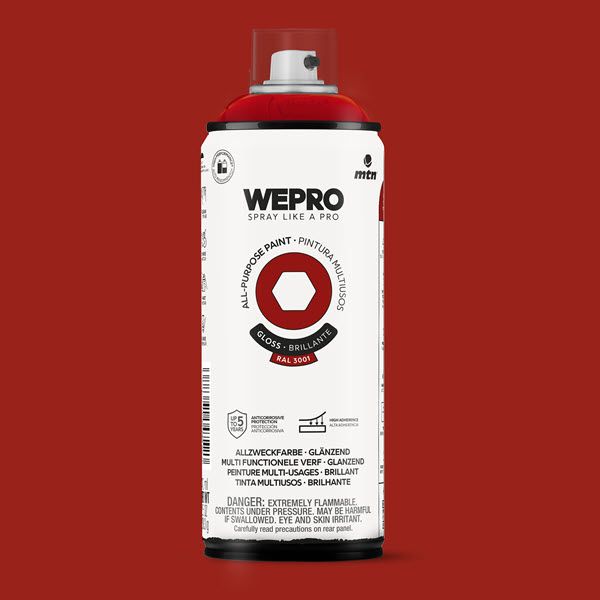 WEPRO ALL-PURPOSE PAINT 400ML HG RAL 3000