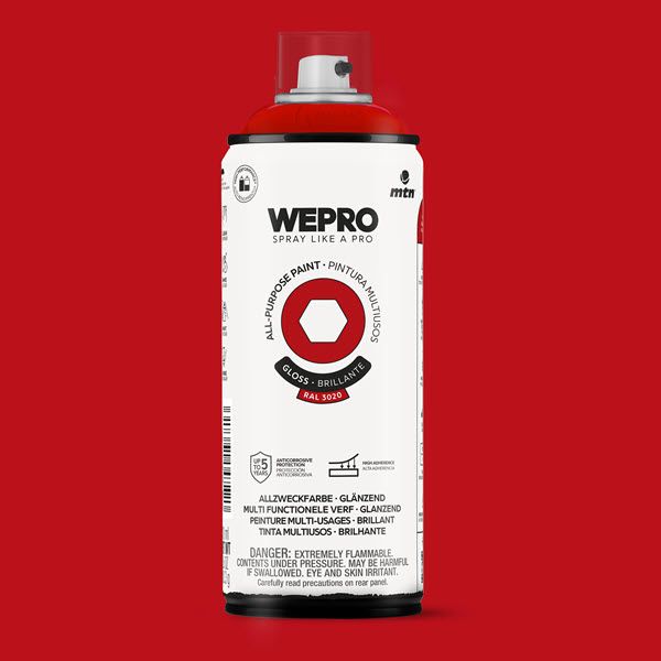 WEPRO ALL-PURPOSE PAINT 400ML HG RAL 3020
