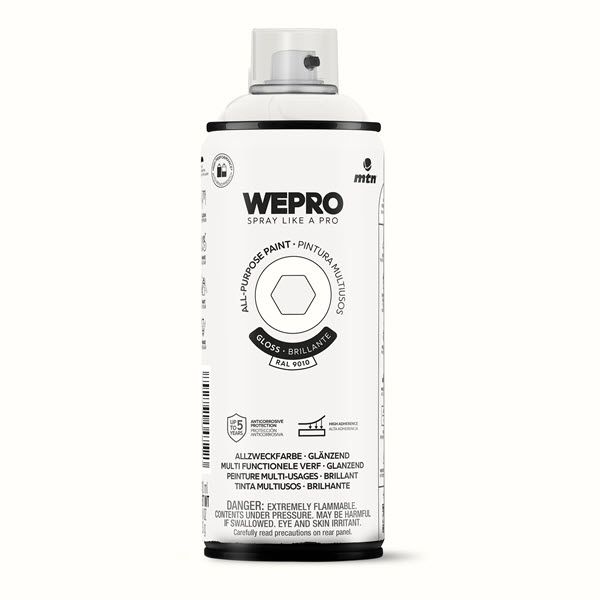 WEPRO ALL-PURPOSE PAINT 400ML HG RAL 9010