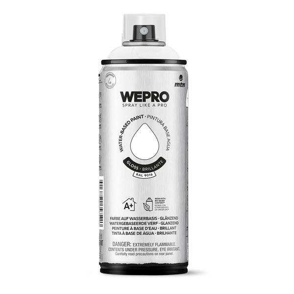 WEPRO ALL-PURPOSE PAINT 400ML HG RAL 9016