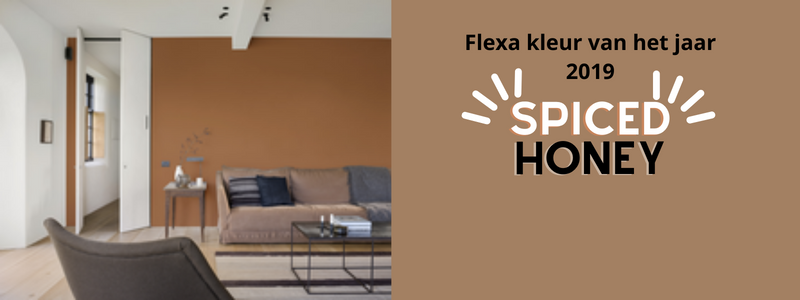 Kleur van het jaar 2019 van Flexa Spiced Honey