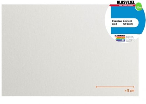 VP Glasvezelbehang proefstaal #9001 Glad