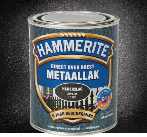 Hammerite Metaallak Hoogglans Zwart