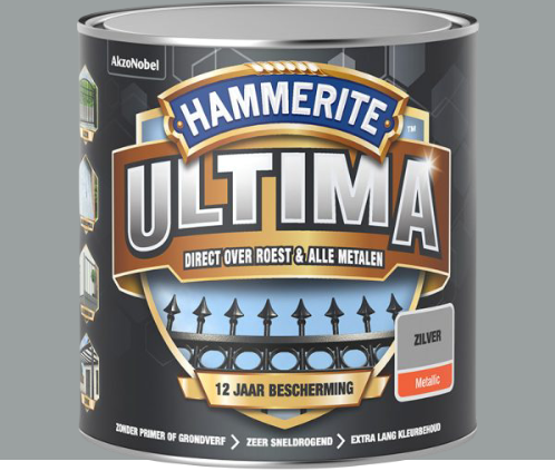 Hammerite Ultima Metallic Zilver 