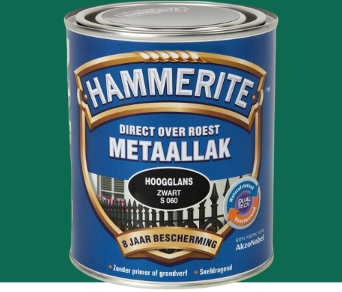 Hammerite Metaallak Hoogglans Standgroen