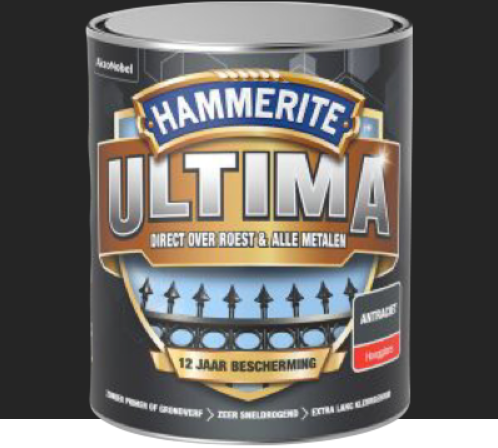 Hammerite Ultima Zwart 0.25 Mat