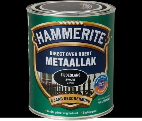 Hammerite Metaallak Hoogglans Zwart