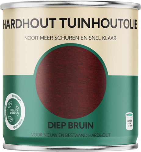 Hardhout Tuinhoutolie 0.75 liter Diep bruin
