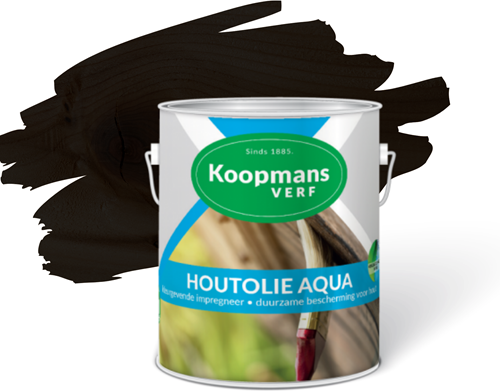 Koopmans Houtolie Aqua 2.5 Liter Zwart