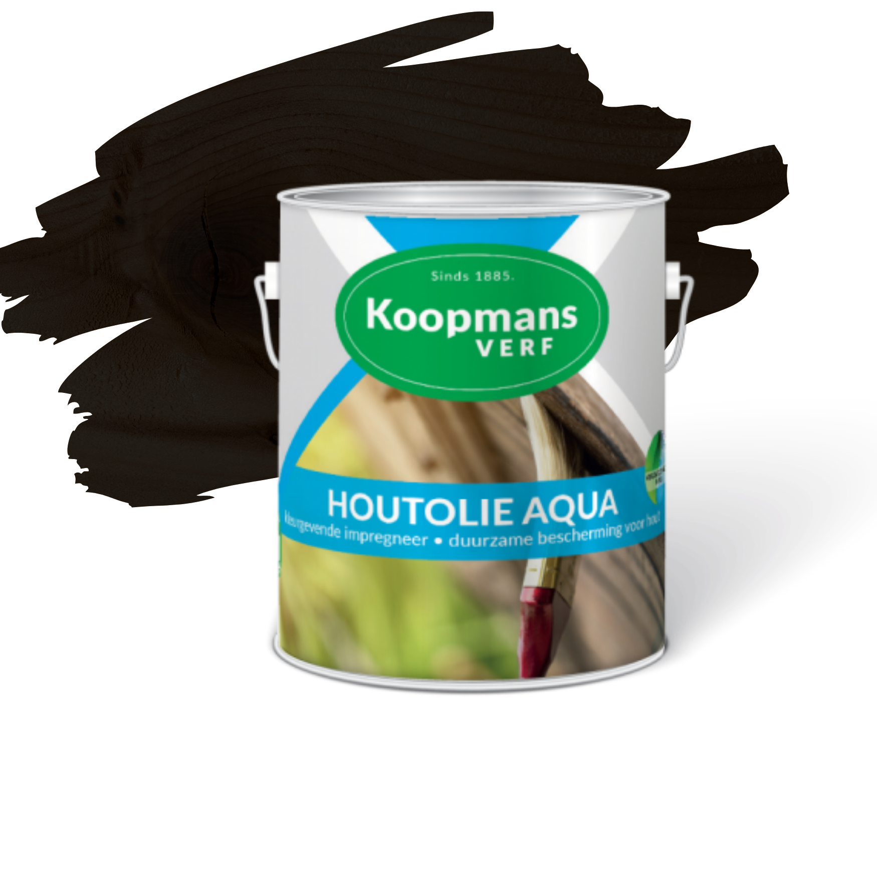 Koopmans Houtolie Aqua 2.5 Liter Zwart