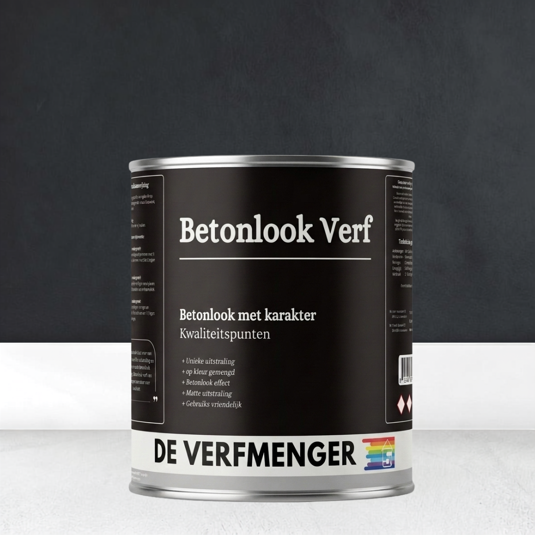 Betonlook Verf Off-Black No. 310 - 30 m² + Primer + Topcoat