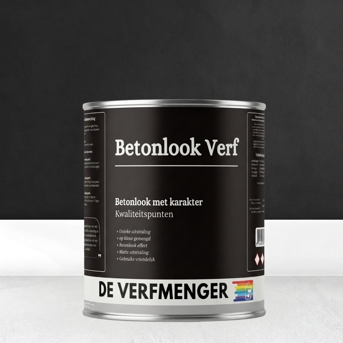 Betonlook Verf Charcoal No. 315 - 12 m² + Primer