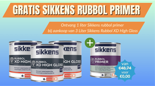 Sikkens Rubbol XD High Gloss 3x 1 liter Deal