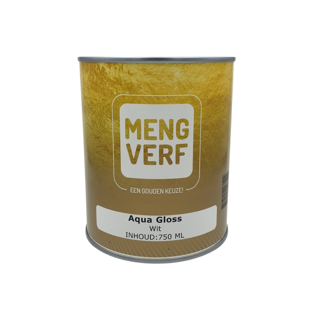 Mengverf Hoogglans Aqua 0,75 liter