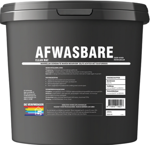 Afwasbare Muurverf +
