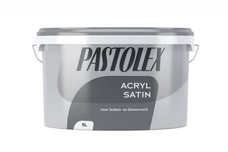 Pastolex Acryl Satin - wit - 5 liter